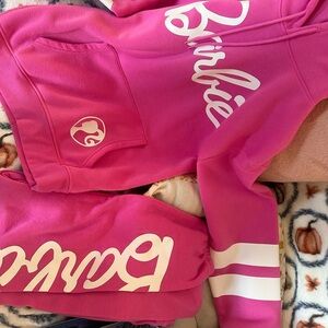 Barbie Pink Hoodie and Sweatpants Set